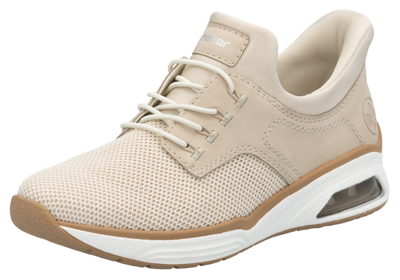 Rieker Ready2GO Slip-On Sneaker, Freizeitsneaker, Halbschuh, Schlupfschuh, Gummizug, Elastikeinstieg