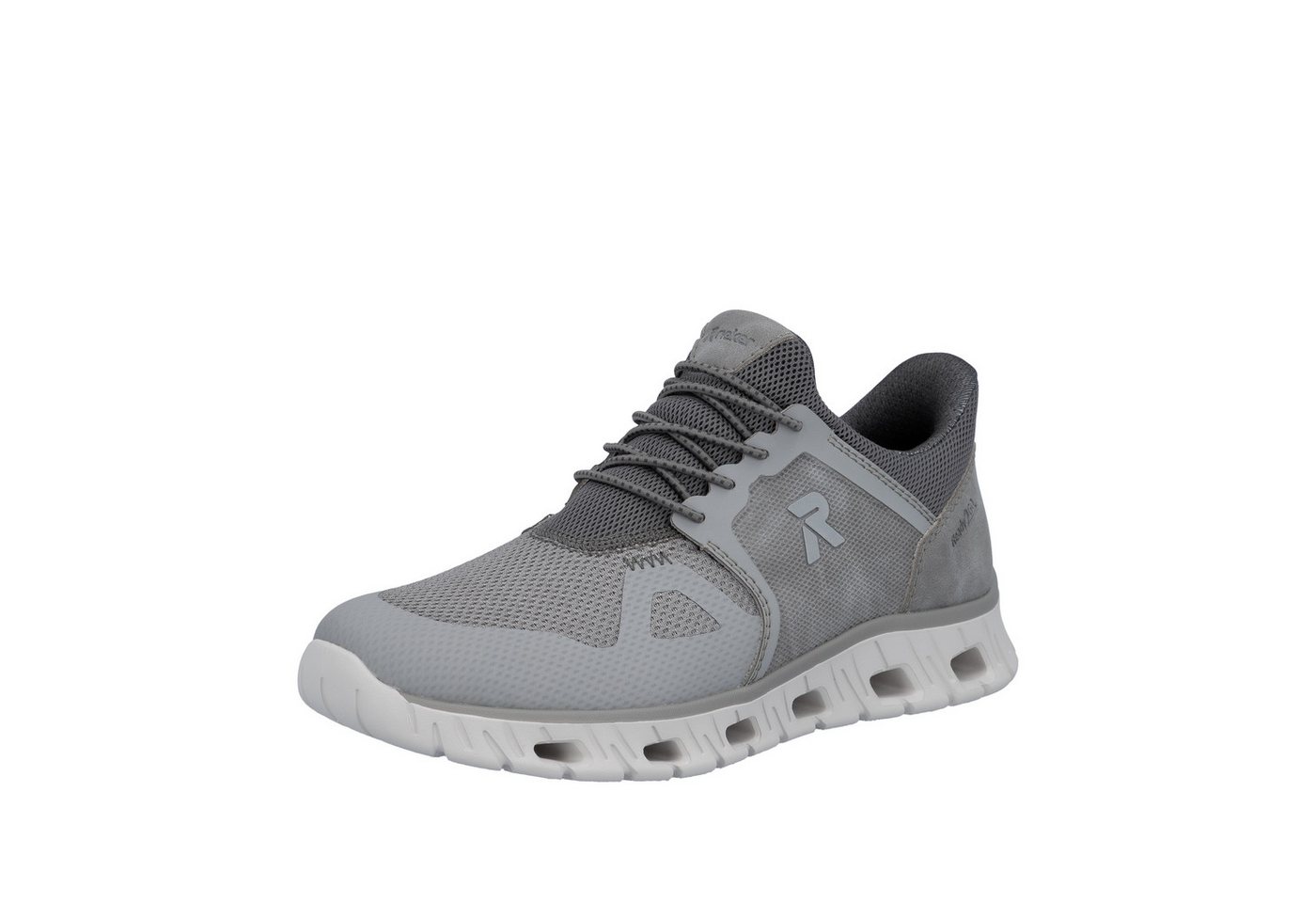 Rieker Ready2GO Slip-On Sneaker Schlupfschuh, Freizeitsneaker mit Gummizug und weichem Schaftrand