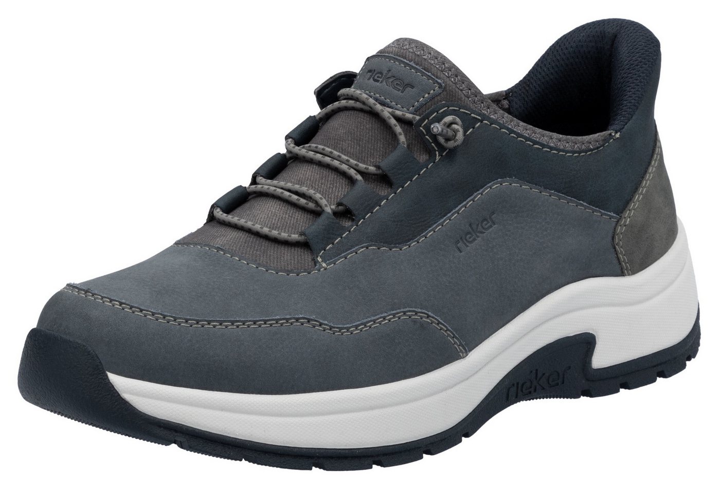 Rieker Ready2GO Slip-On Sneaker, Slipper, Schlupfschuh, Freizeitschuh mit weichem Schaftrand