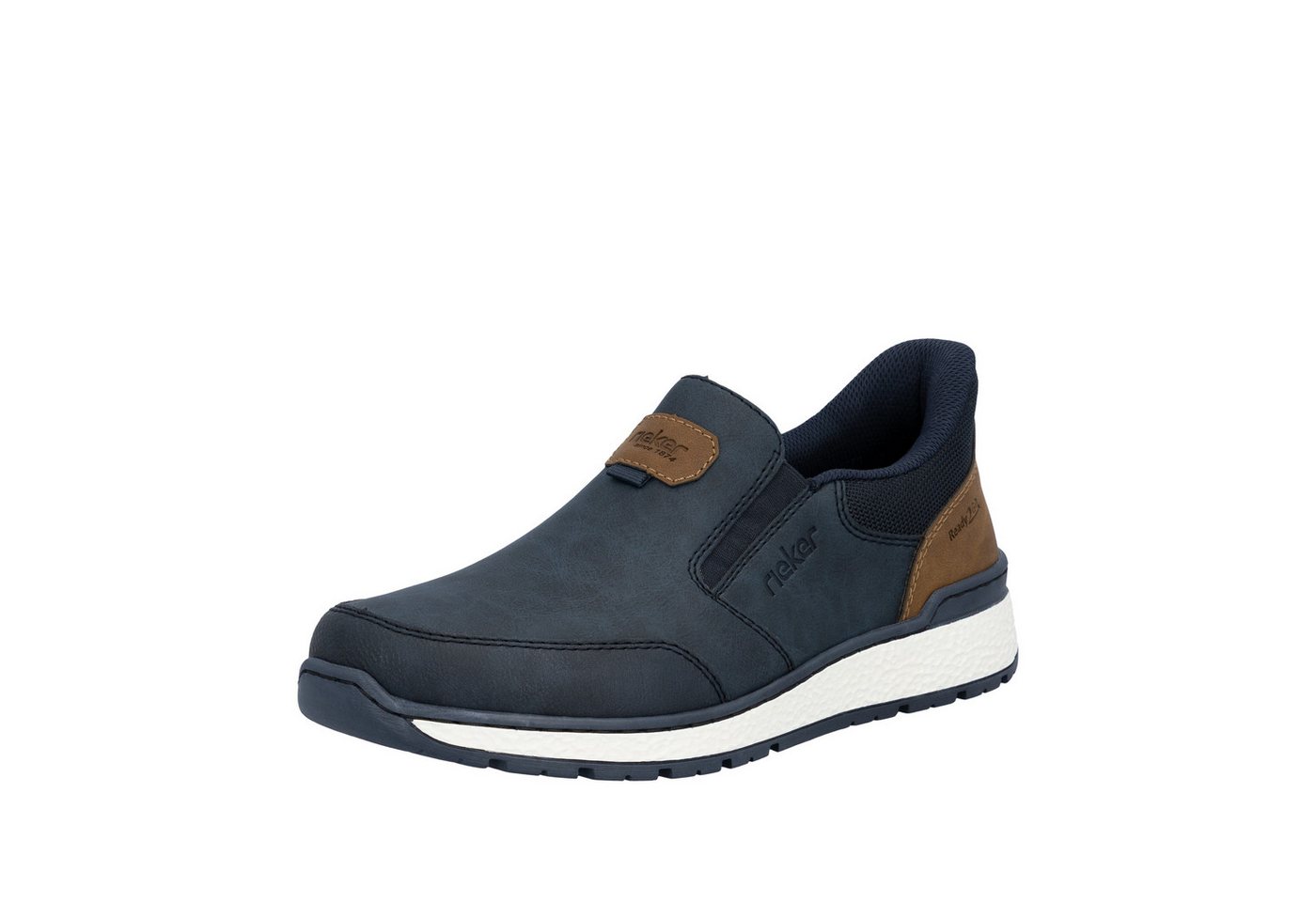 Rieker Ready2GO Slipper Schlupfschuh, Halbschuh, Slip-on Sneaker mit Stretcheinsätze