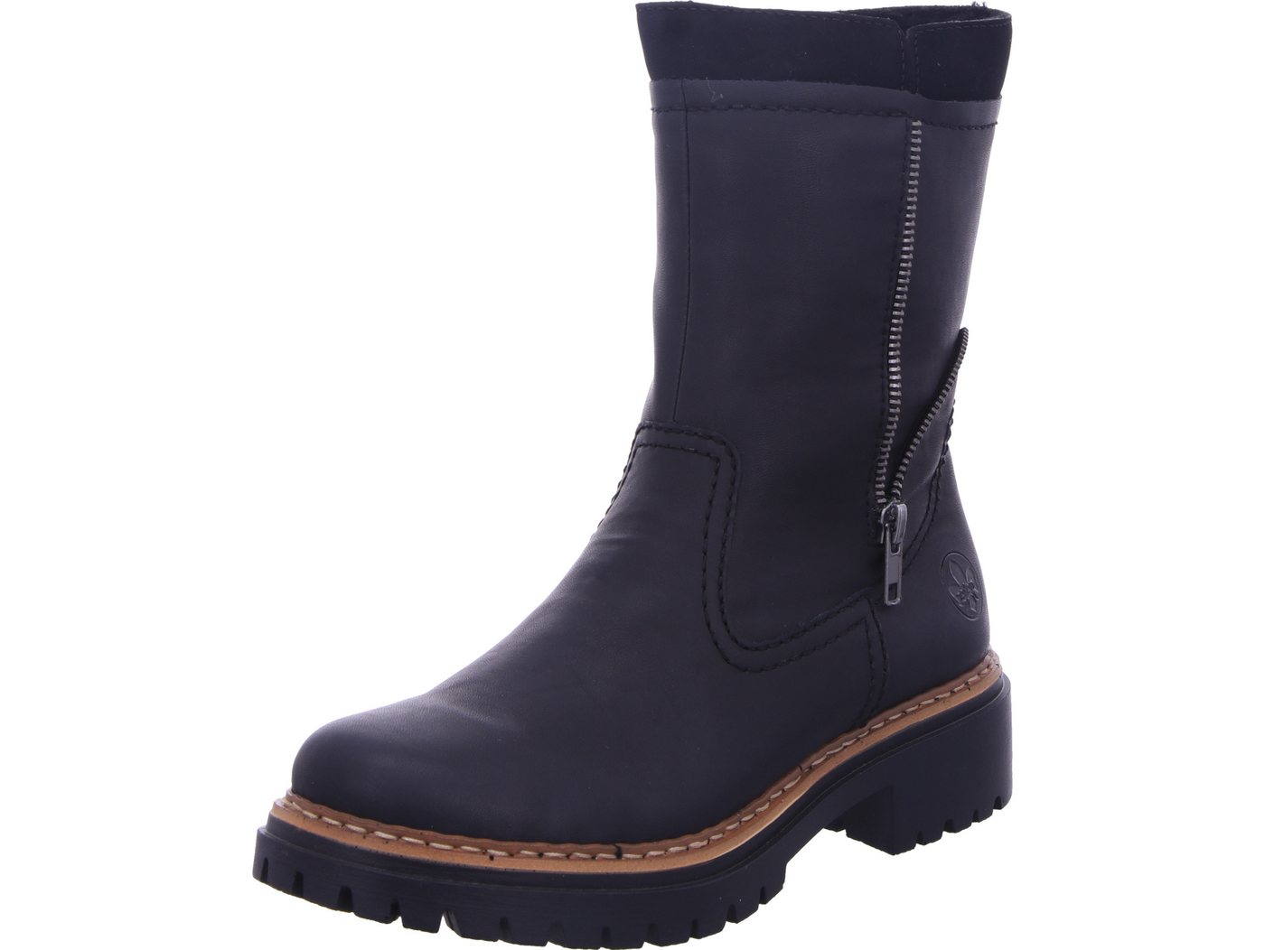 Rieker Reißverschlussstiefel (schwarz)