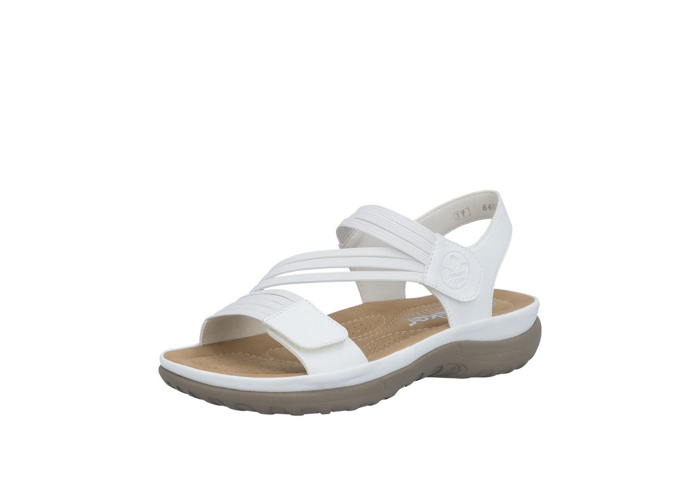 Rieker Riemchensandale Sommerschuh, Sandalette, Keilabsatz, mit Gummizügen