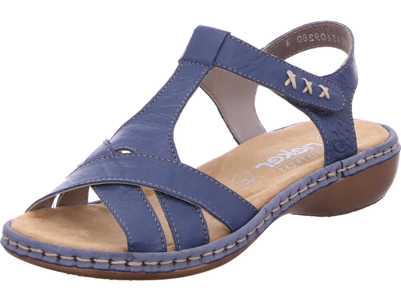 Rieker Sandale echtes Leder (blau)