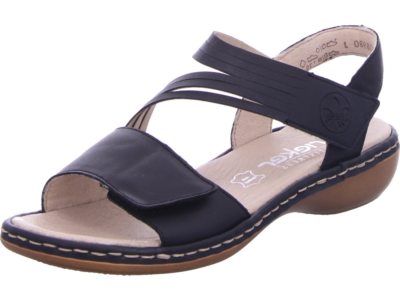 Rieker Sandale echtes Leder (schwarz)