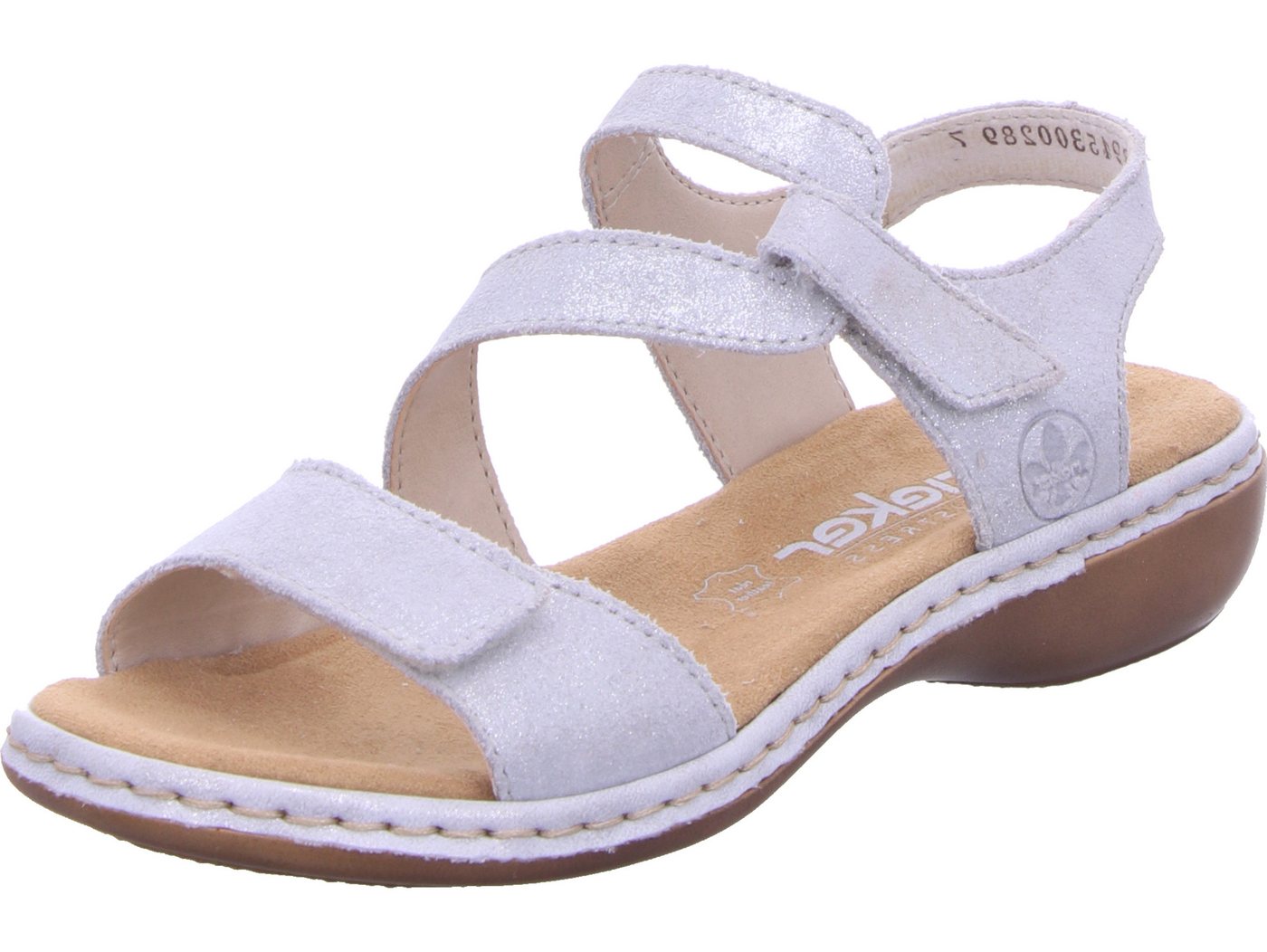 Rieker Sandale echtes Leder (silber)
