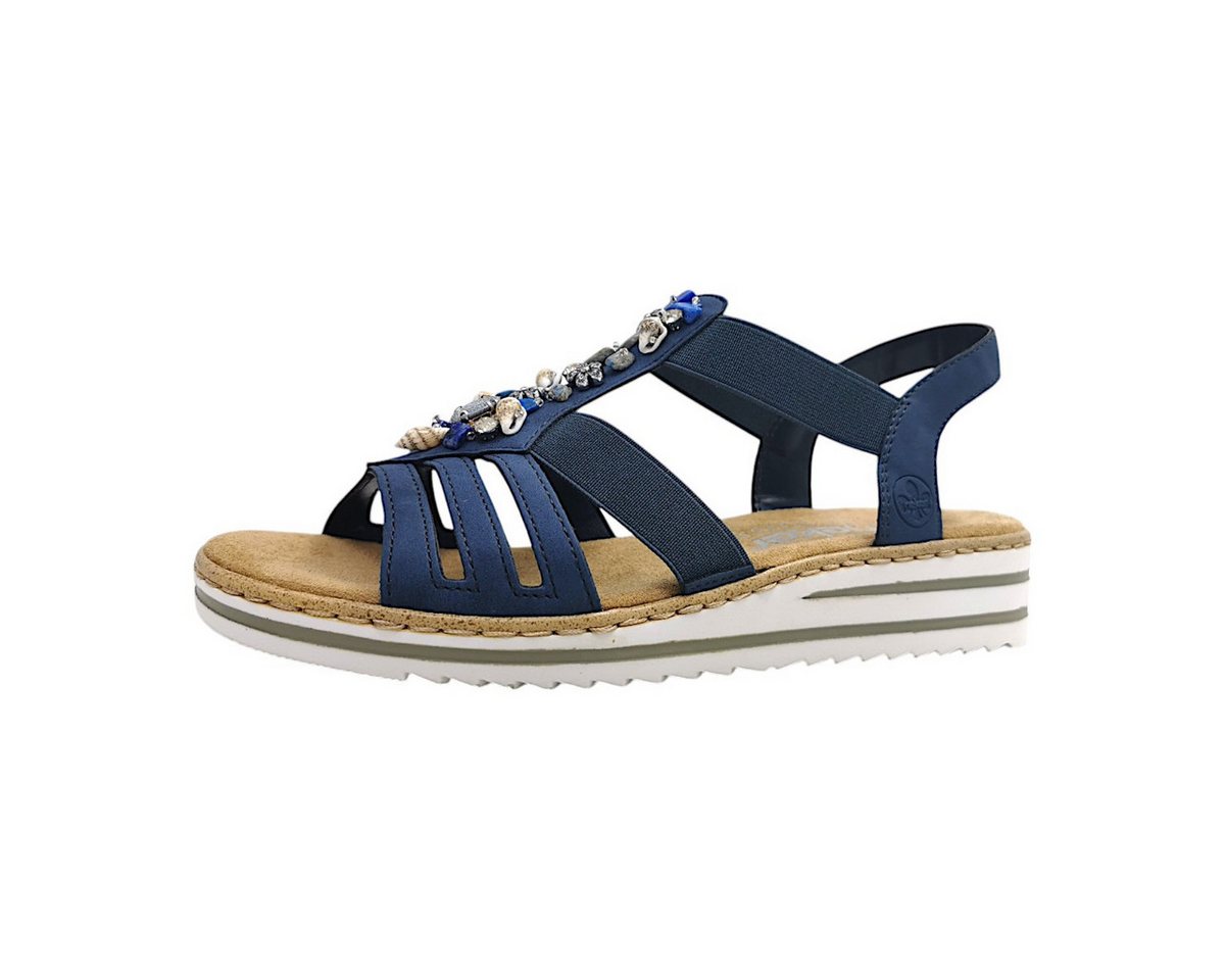Rieker Sandale Plateausandale (blau)
