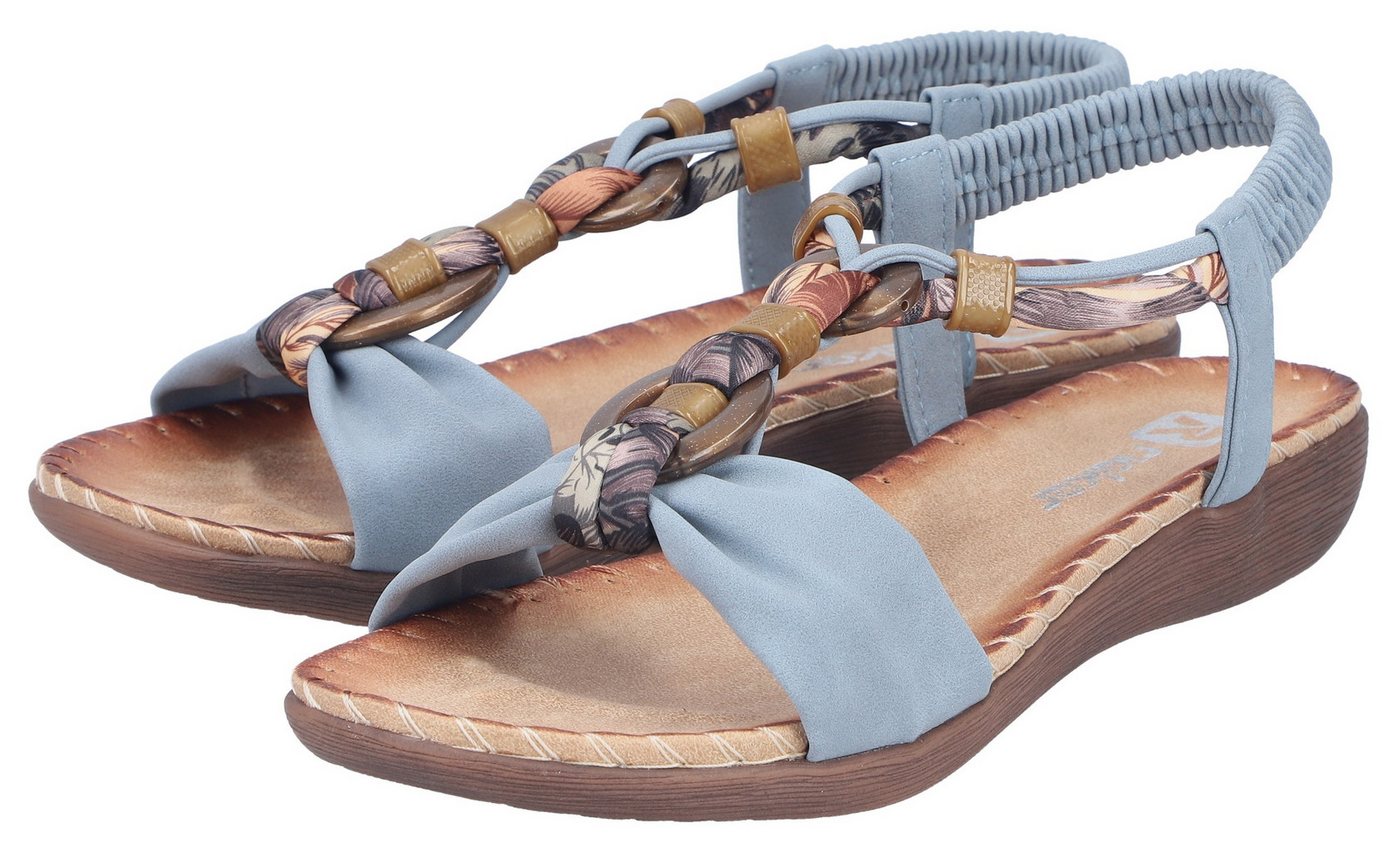 Rieker Sandale Sommerschuh, Urlaubsschuh, Fersenriemchen mit Gummizug