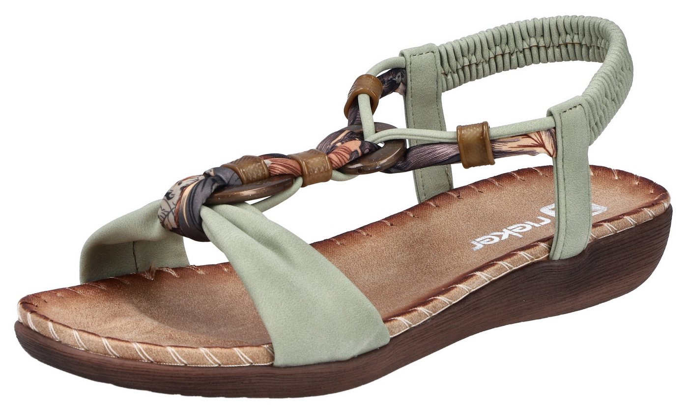 Rieker Sandale Sommerschuh, Urlaubsschuh, Fersenriemchen mit Gummizug