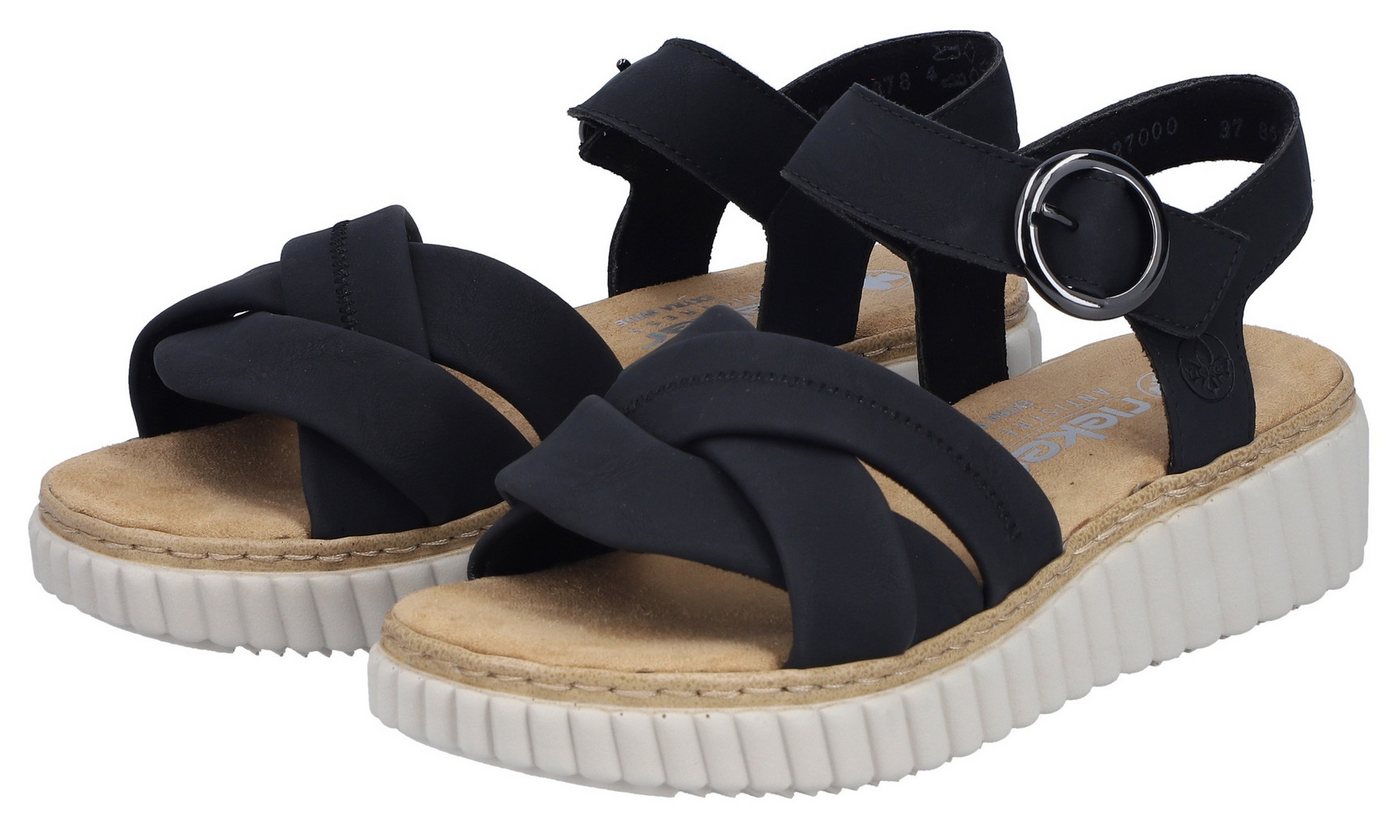 Rieker Sandale Sommerschuh, Urlaubsschuh mit Überkreuzbangen