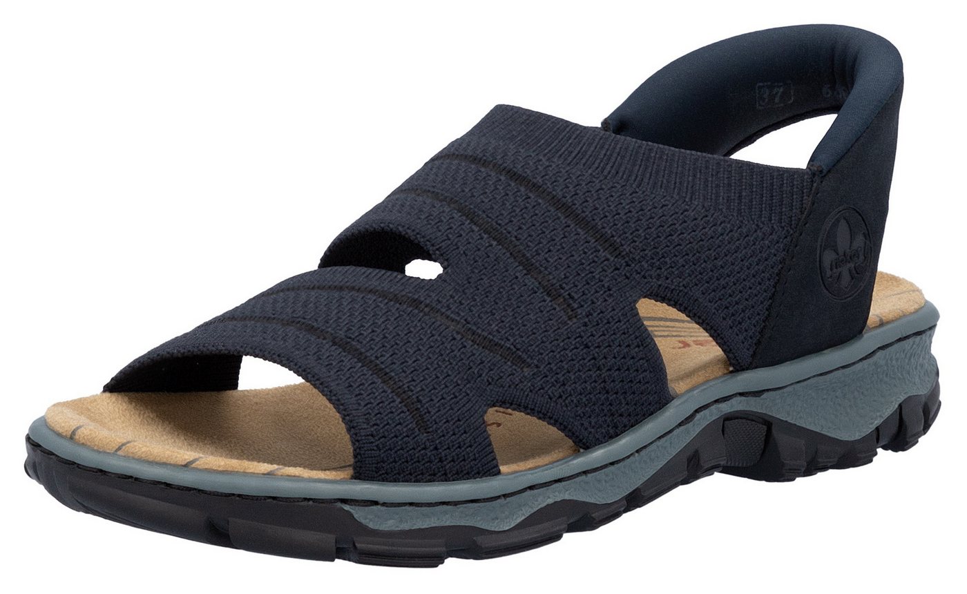 Rieker Sandale Trekkingsandale, Outdoorsandale, Sommerschuh mit Elastik-Einschlupf