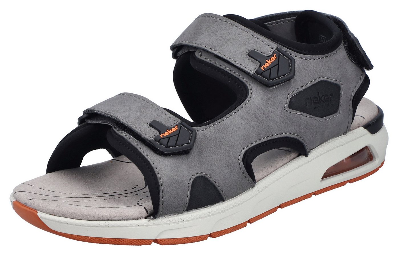 Rieker Sandale, Trekkingsandale, Outdoorsandale, Sommerschuh mit Klettverschlüssen