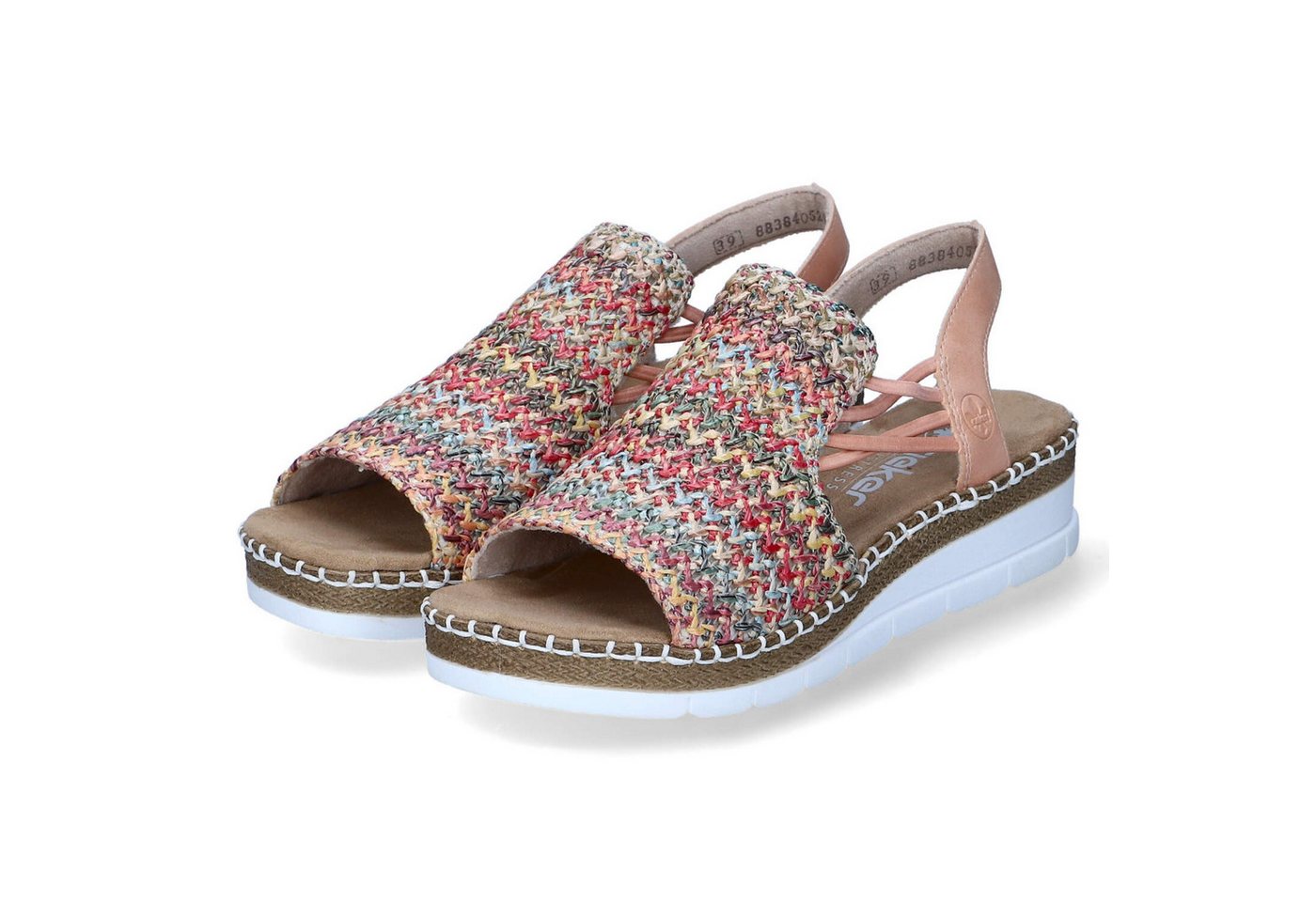 Rieker V1241-90 Damen Textil & Synthetik multicolored Sandalette
