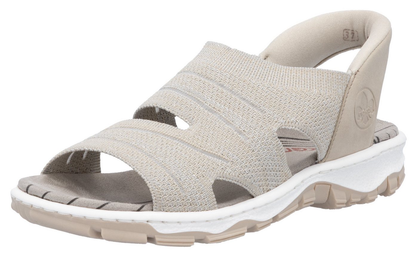 Rieker Sandale Trekkingsandale, Outdoorsandale, Sommerschuh mit Elastik-Einschlupf