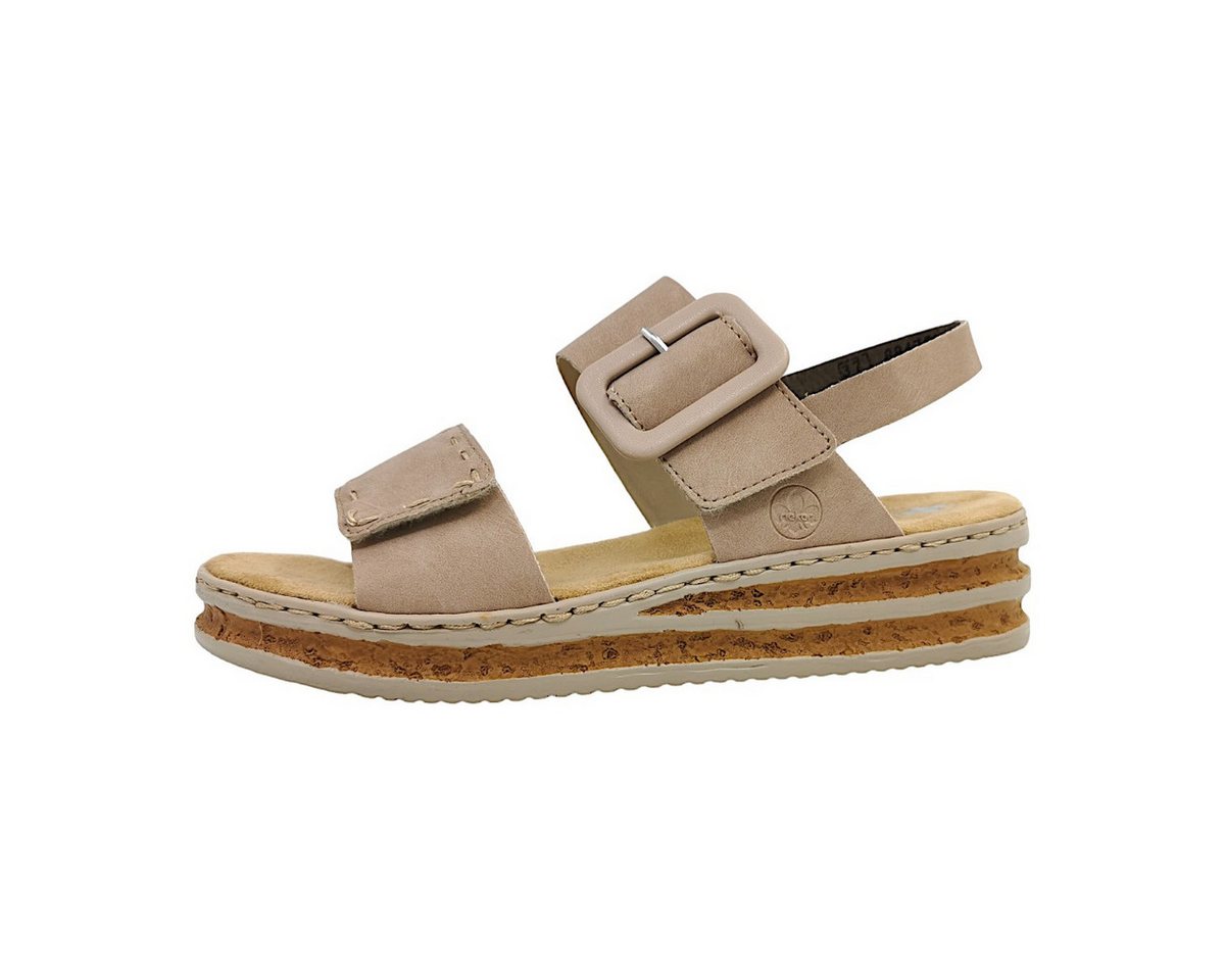 Rieker Sandalette Plateausandale (beige)