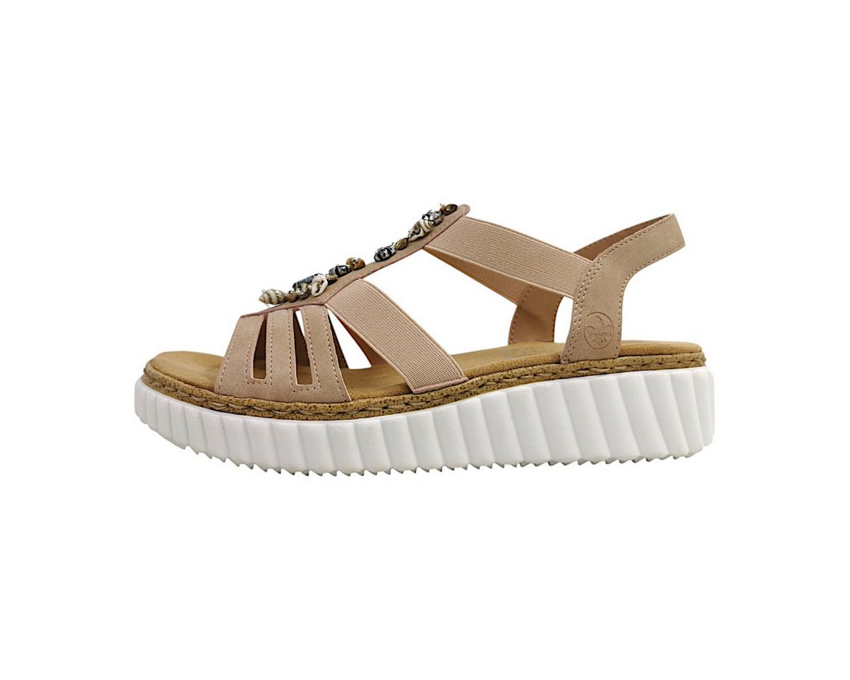 Rieker Sandalette Plateausandale (rot)