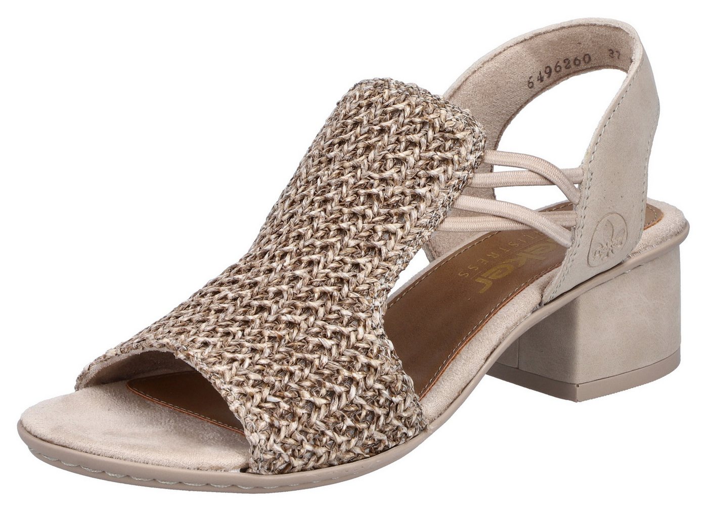 Rieker Sandalette Sommerschuh, Schaftsandale mit seitlichen Gummizügen für guten Sitz
