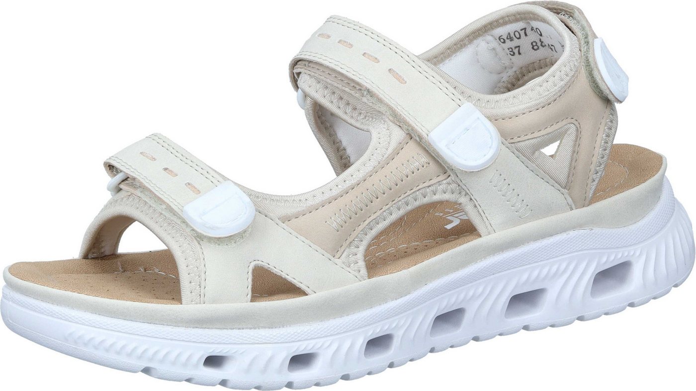 Rieker Sandaletten Sandalette aus strapazierfähigem Synthetik (beige)