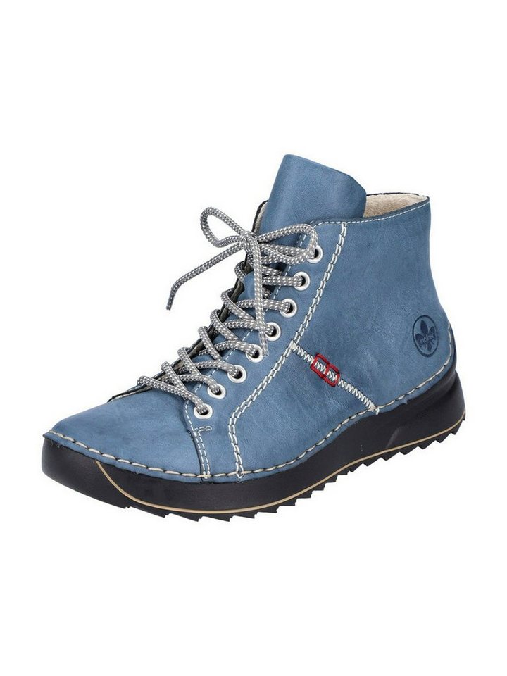 Rieker Schnürstiefelette (1-tlg) (blau/rot)