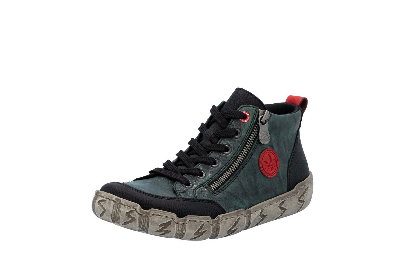 Rieker Schnürboots Sneakerboots, Schnürboots, Stiefelette mit weicher Innensohle