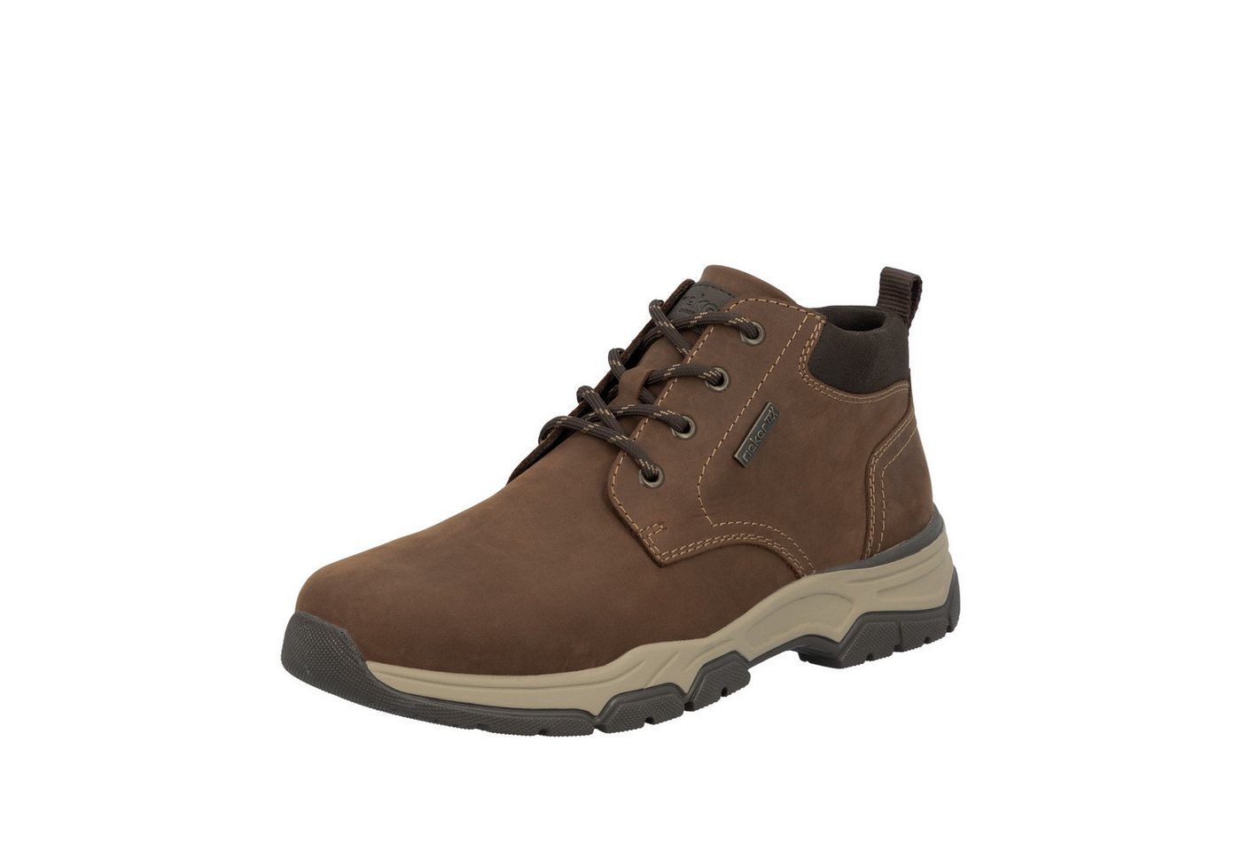 Rieker Schnürboots Stiefelette, Casual Boots mit Schaftrandpolsterung, TEX-Membran
