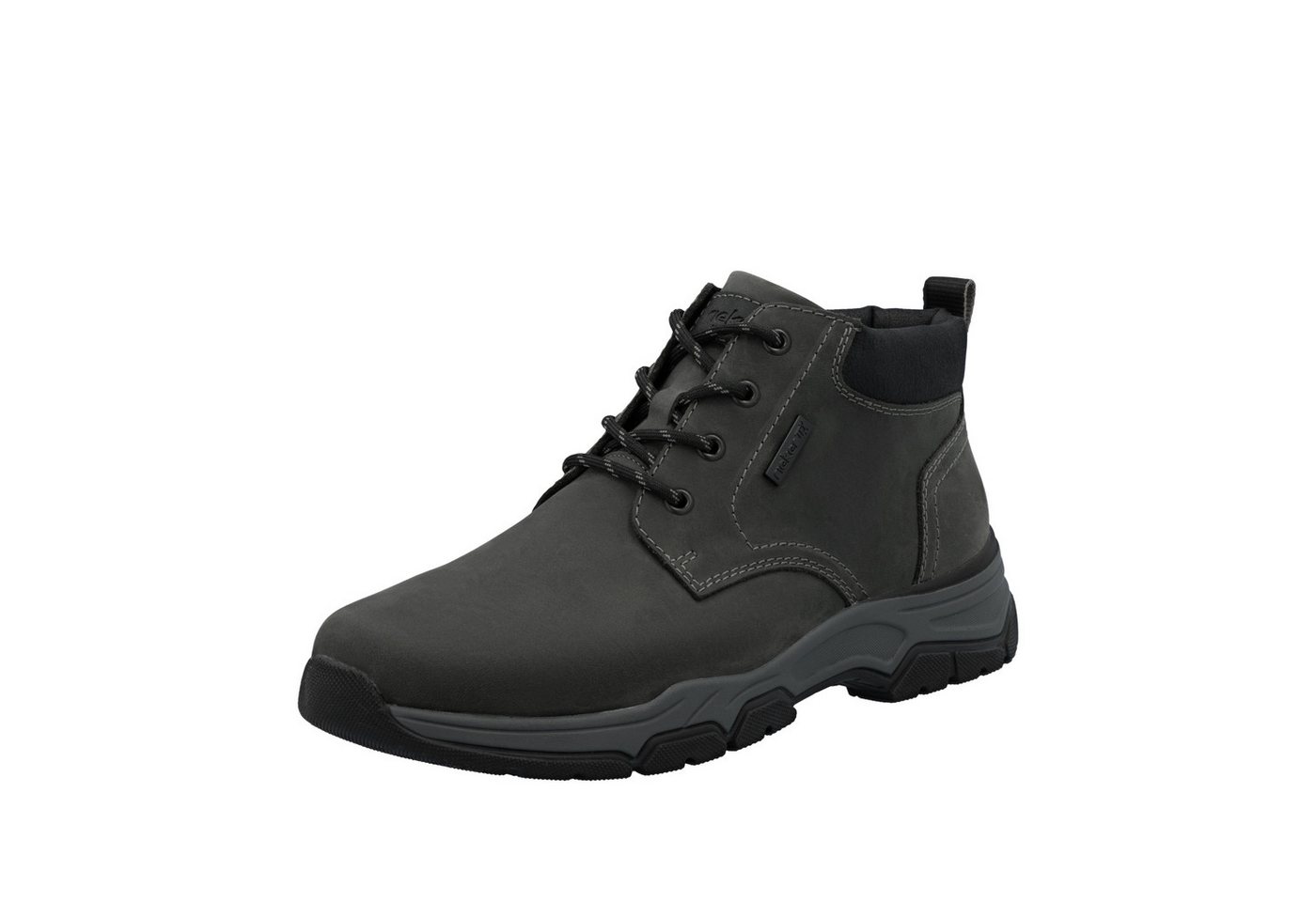 Rieker Schnürboots Stiefelette, Casual Boots mit Schaftrandpolsterung, TEX-Membran