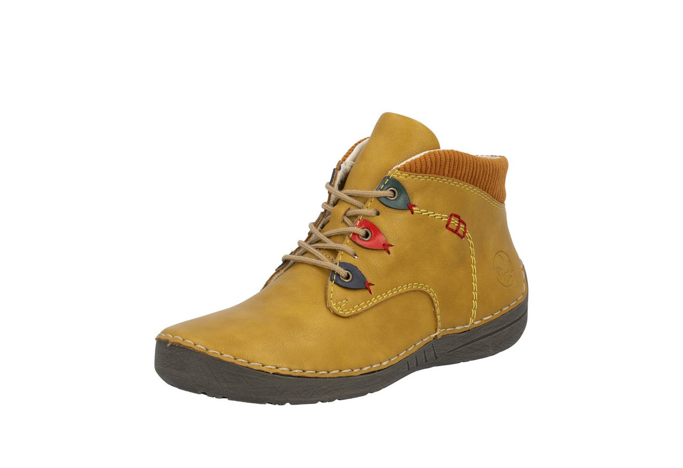 Rieker Schnürboots Stiefelette, High Top Sneaker mit Innenreißverschluss