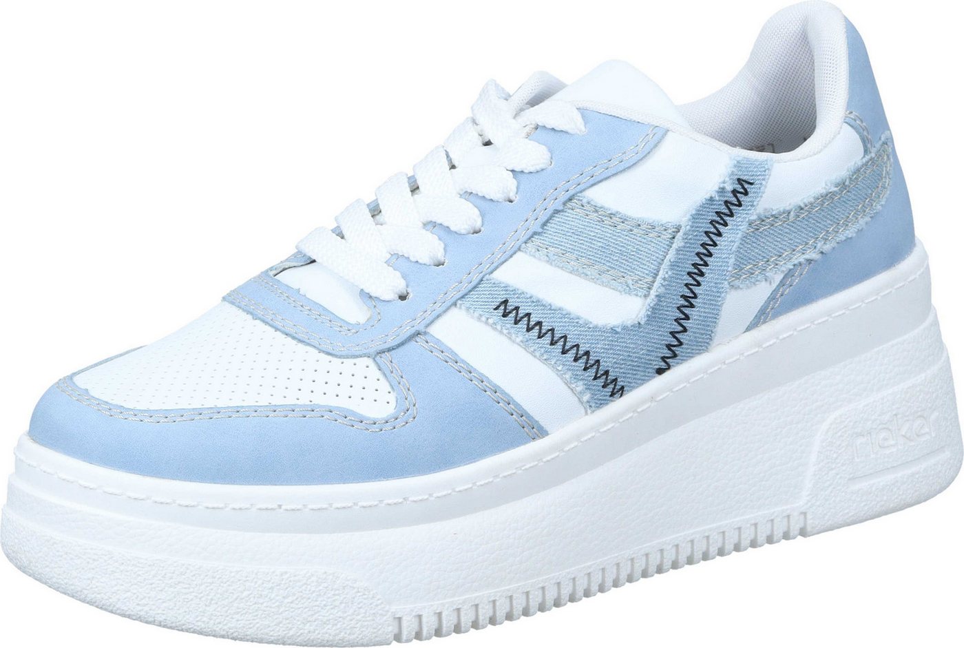 Rieker Schnürer Schnürschuh aus strapazierfähigem Synthetik