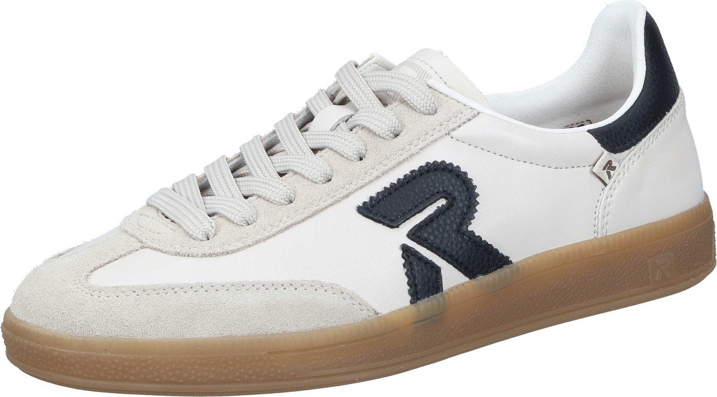 Rieker Schnürer Schnürschuh aus Velours/Leder