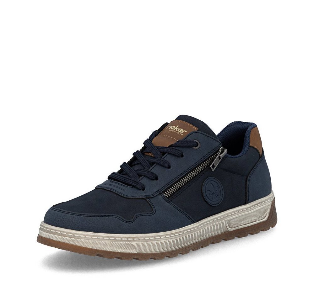 Rieker - Schnürhalbschuh: Balti - Blau Schnürschuh