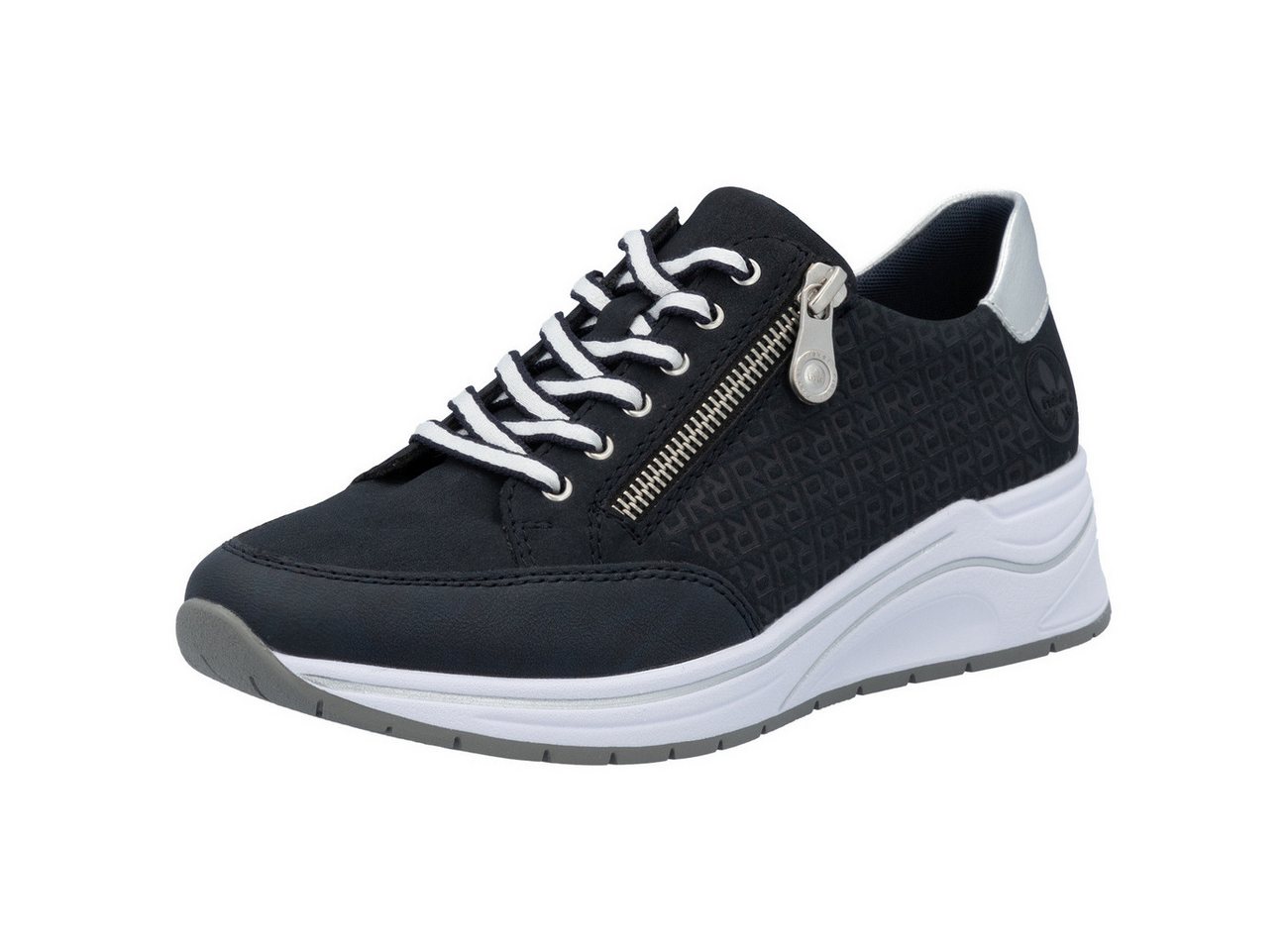 Rieker Schnürschuh (blau/silber)