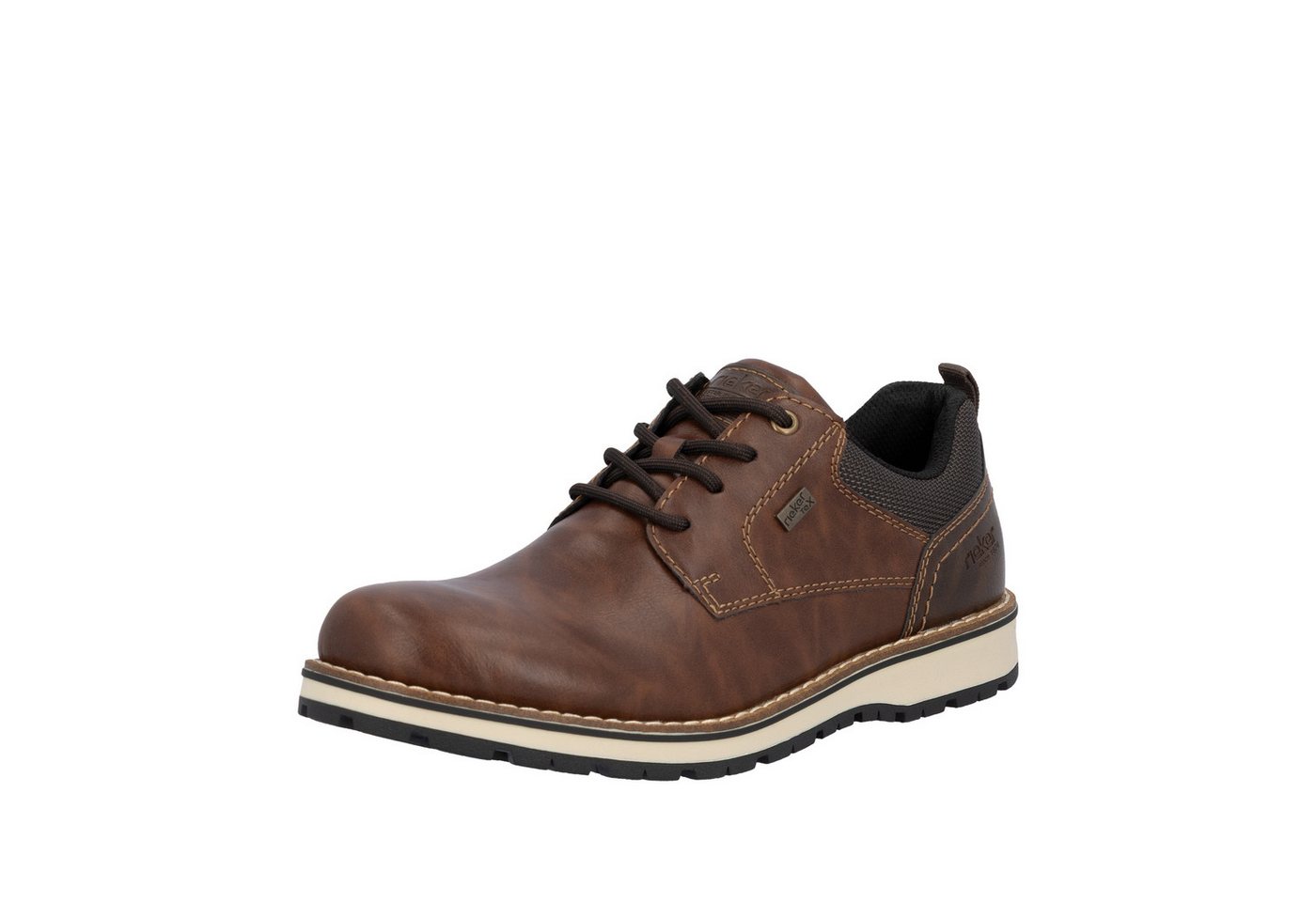Rieker Schnürschuh Business Schnürer, Halbschuh, Casual Sneaker mit Innenreißverschluss
