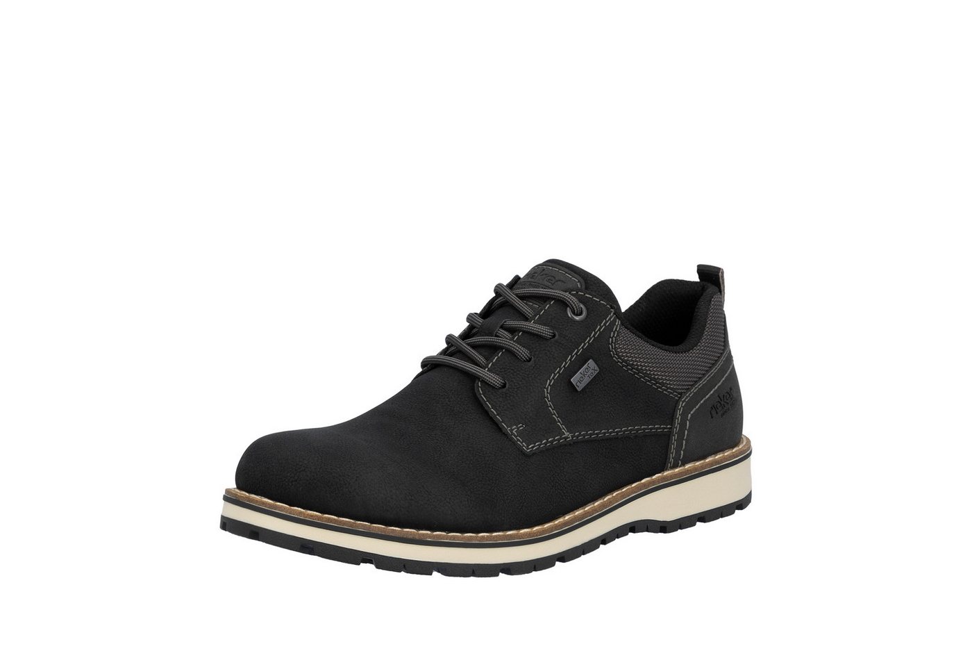 Rieker Schnürschuh Business Schnürer, Halbschuh, Casual Sneaker mit Innenreißverschluss