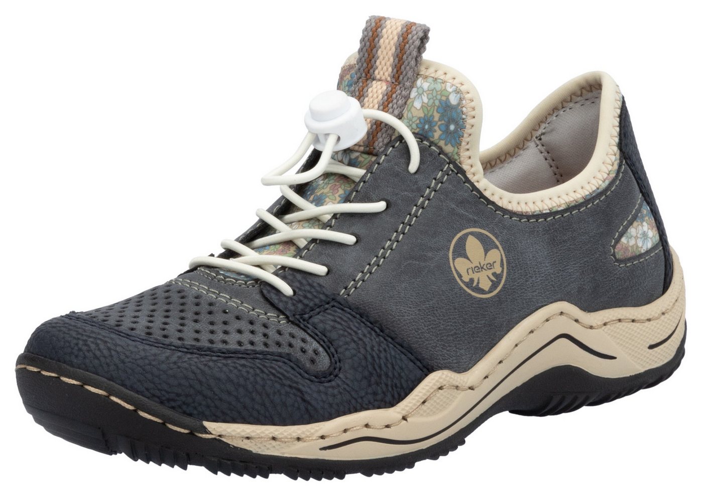 Rieker Schnürschuh mit elastischem Gummizug