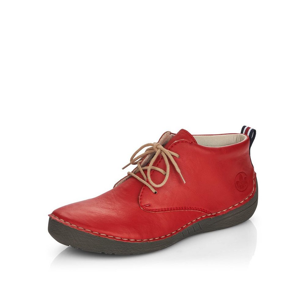 Rieker - Schnürstiefel: Guana - Rot Stiefel