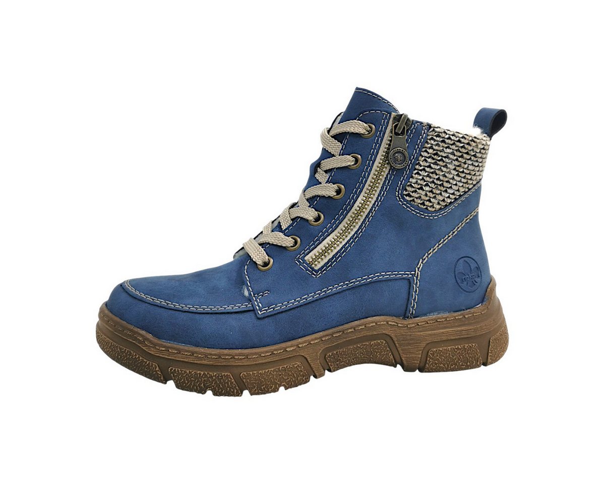 Rieker Schnürstiefel Schnürstiefelette (blau)