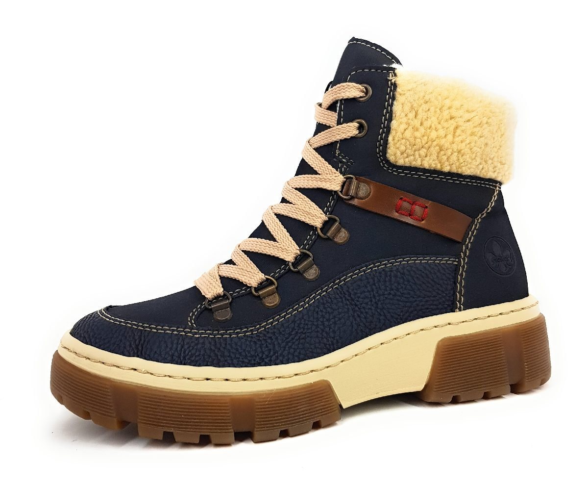 Rieker Stiefel Schnürstiefelette (blau)