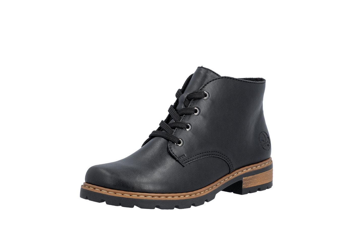 Rieker Schnürstiefelette Schnürboots, Ankleboots mit Blockabsatz