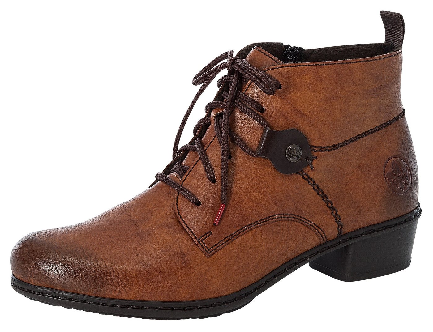 Rieker Schnürstiefelette, Schnürboots, Blockabsatz, in elegantem Look