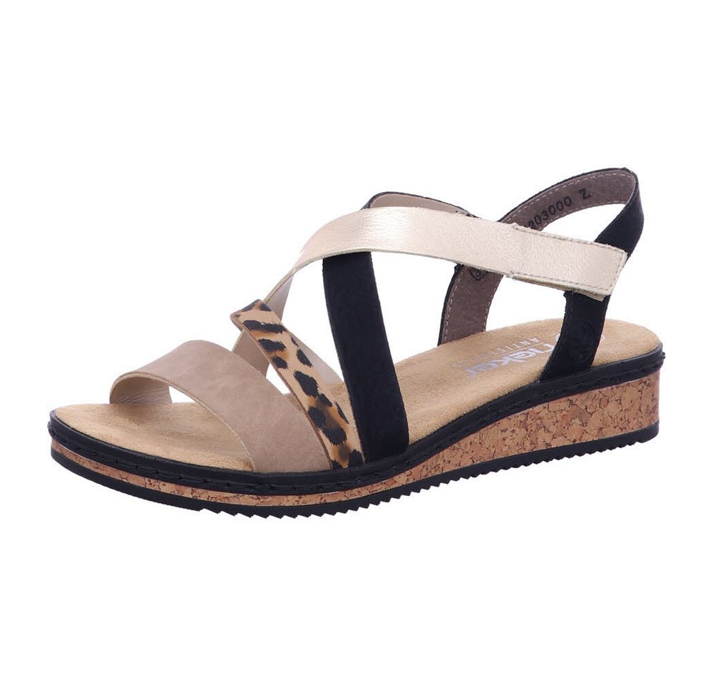 Rieker Shell Beige Light Gold Sandalette
