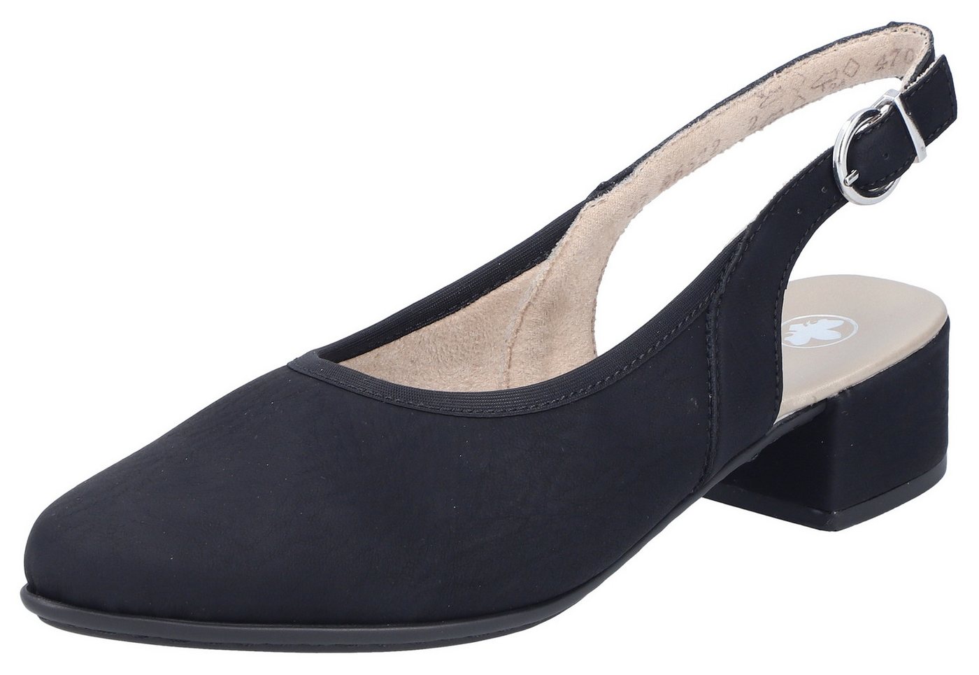 Rieker Slingsandale Sommerschuh, Festtagsschuh, Blockabsatz, mit Riemchen