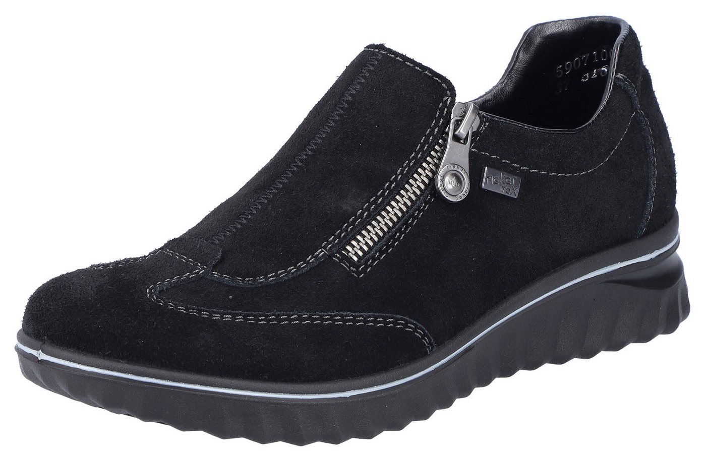 Rieker Slip-On Sneaker, Freizeitschuh, Halbschuh, Outdoorschuh mit riekerTEX-Membran