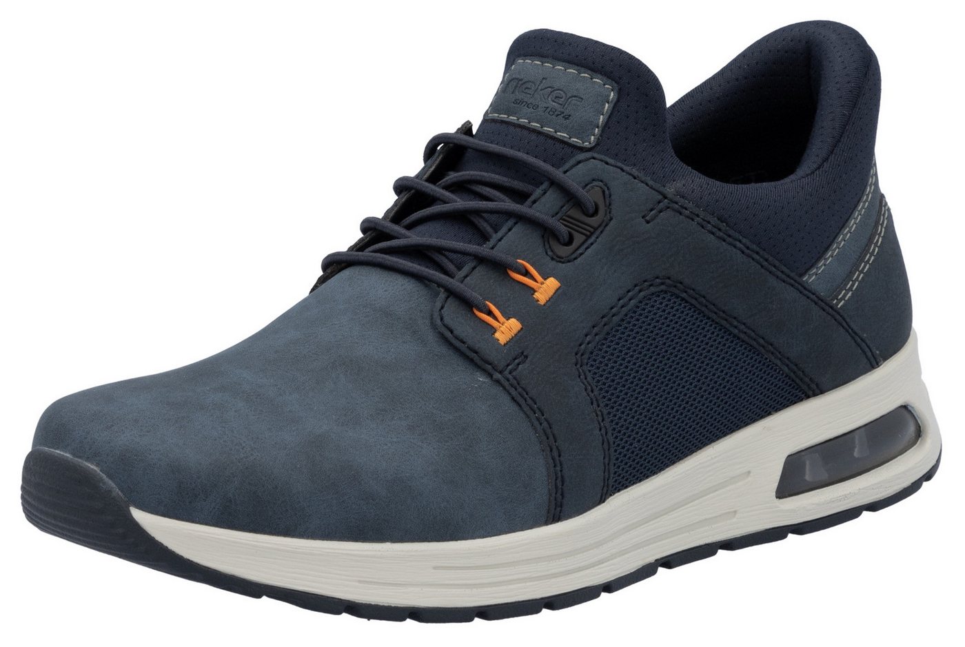 Rieker Slip-On Sneaker, Freizeitschuh, Halbschuh, Schlupfschuh mit gepolstertem Schaftrand