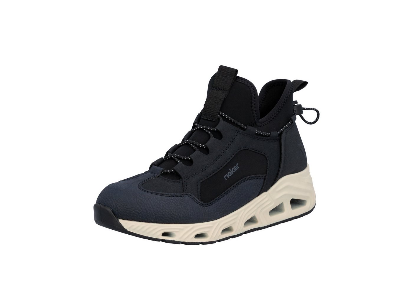 Rieker Slip-On Sneaker Freizeitschuh, Schlupfboots, High-Top-Sneaker, Slip-On mit Gummizug