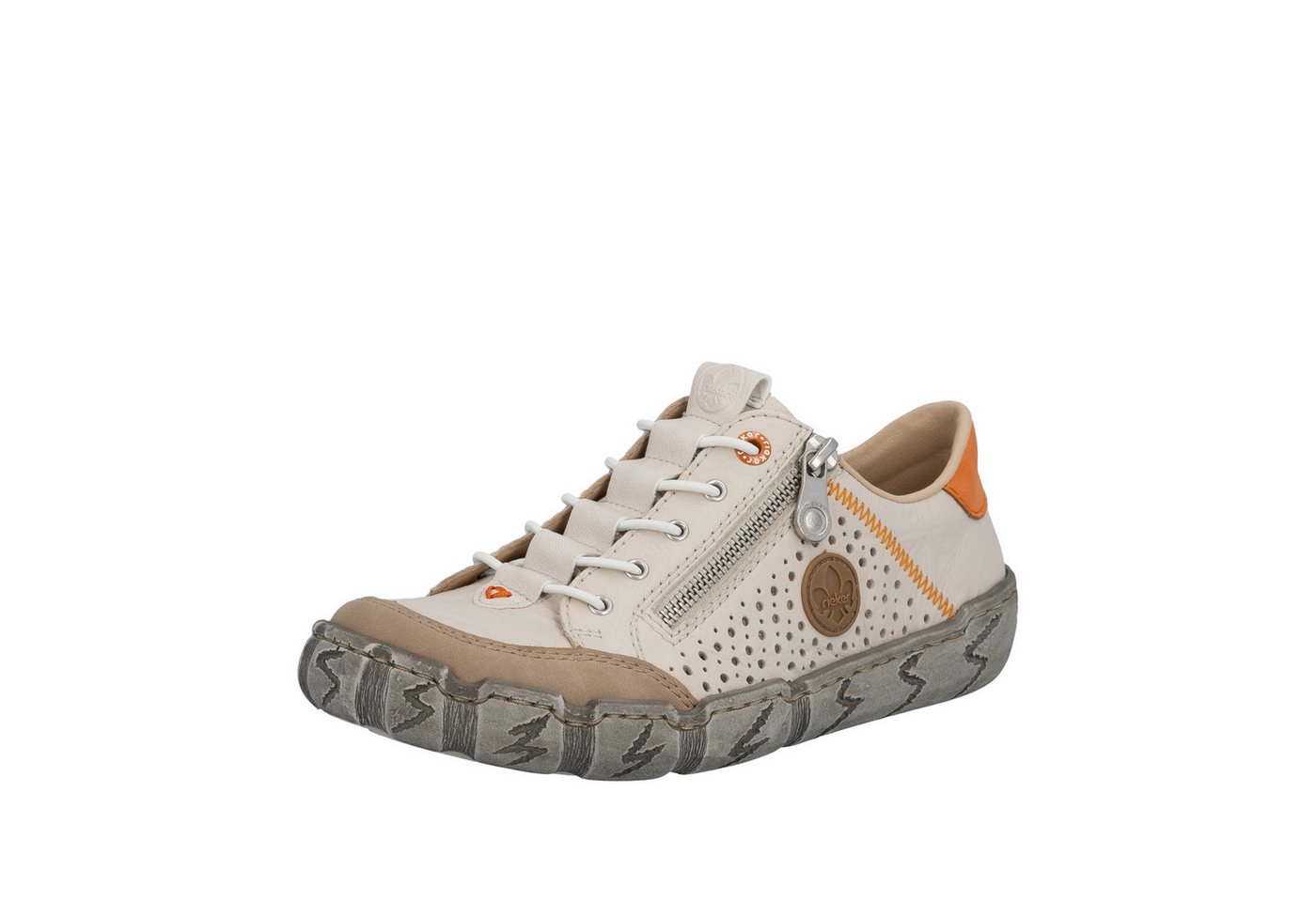 Rieker Slip-On Sneaker mit Sohle im Used-Look, Freizeitschuh, Halbschuh, Schlupfschuh