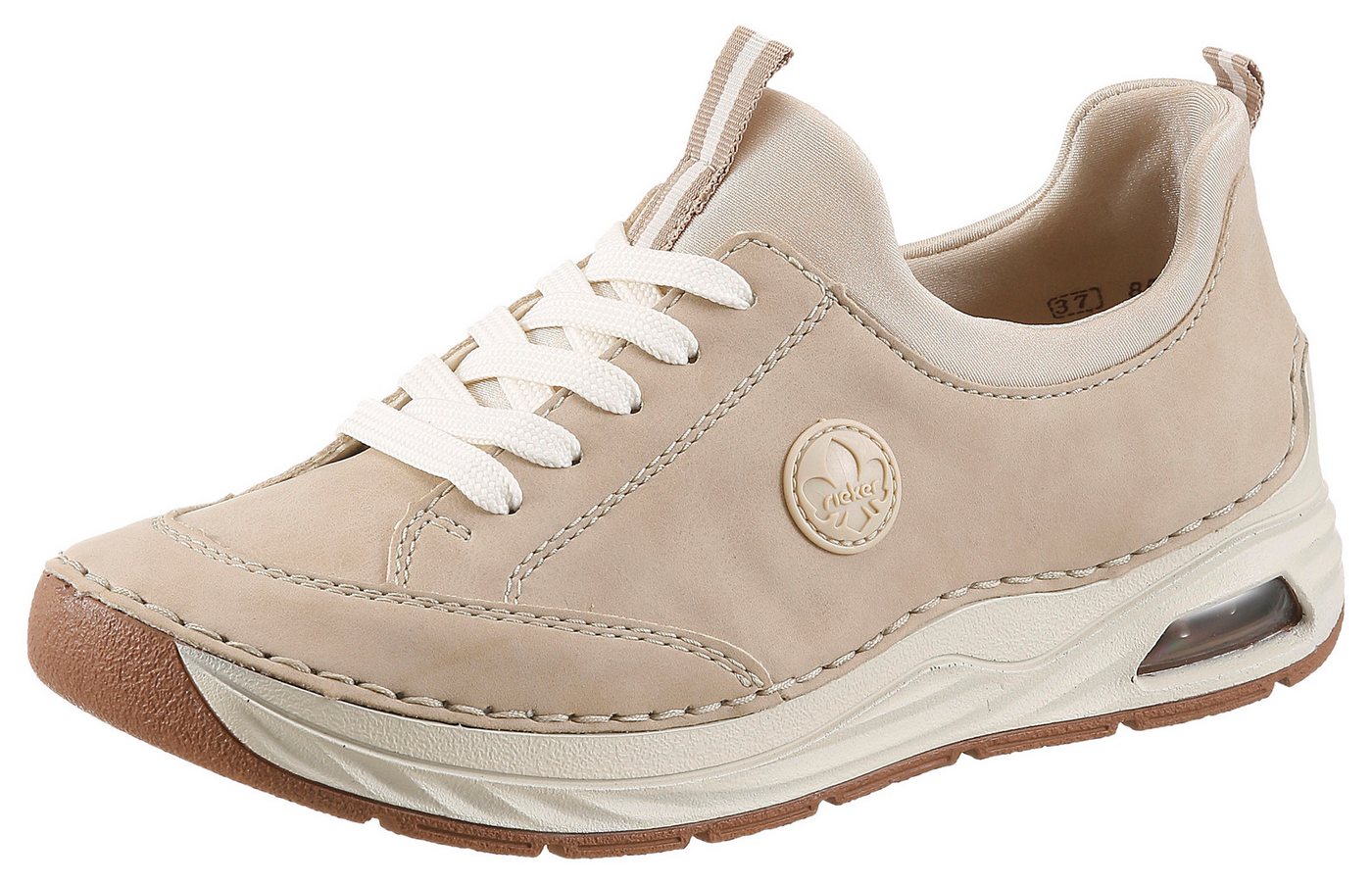 Rieker Slip-On Sneaker Schlupfschuh, Freizeitsneaker, Halbschuh mit elastischem Einstieg
