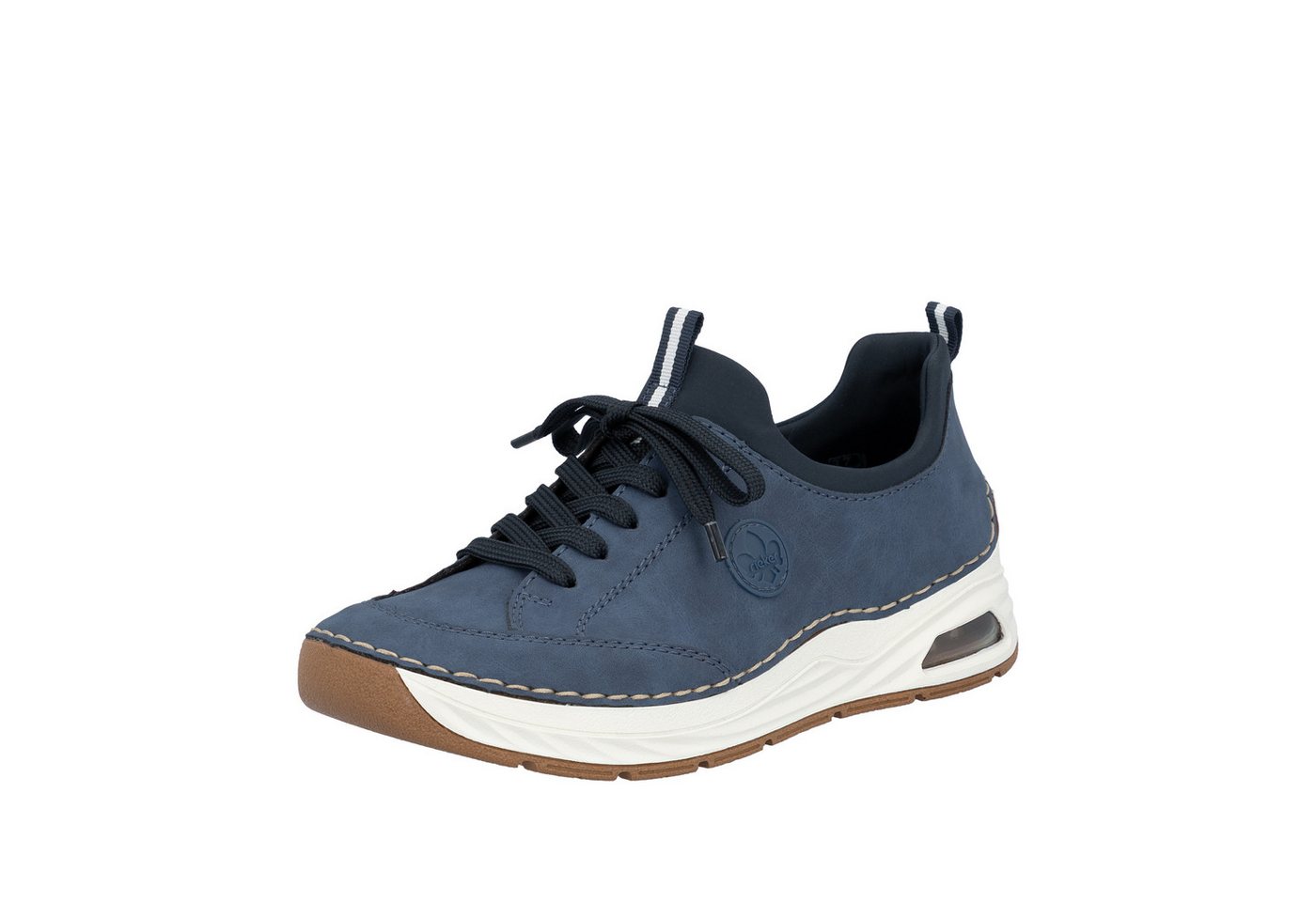 Rieker Slip-On Sneaker Schlupfschuh, Freizeitsneaker, Halbschuh mit elastischem Einstieg