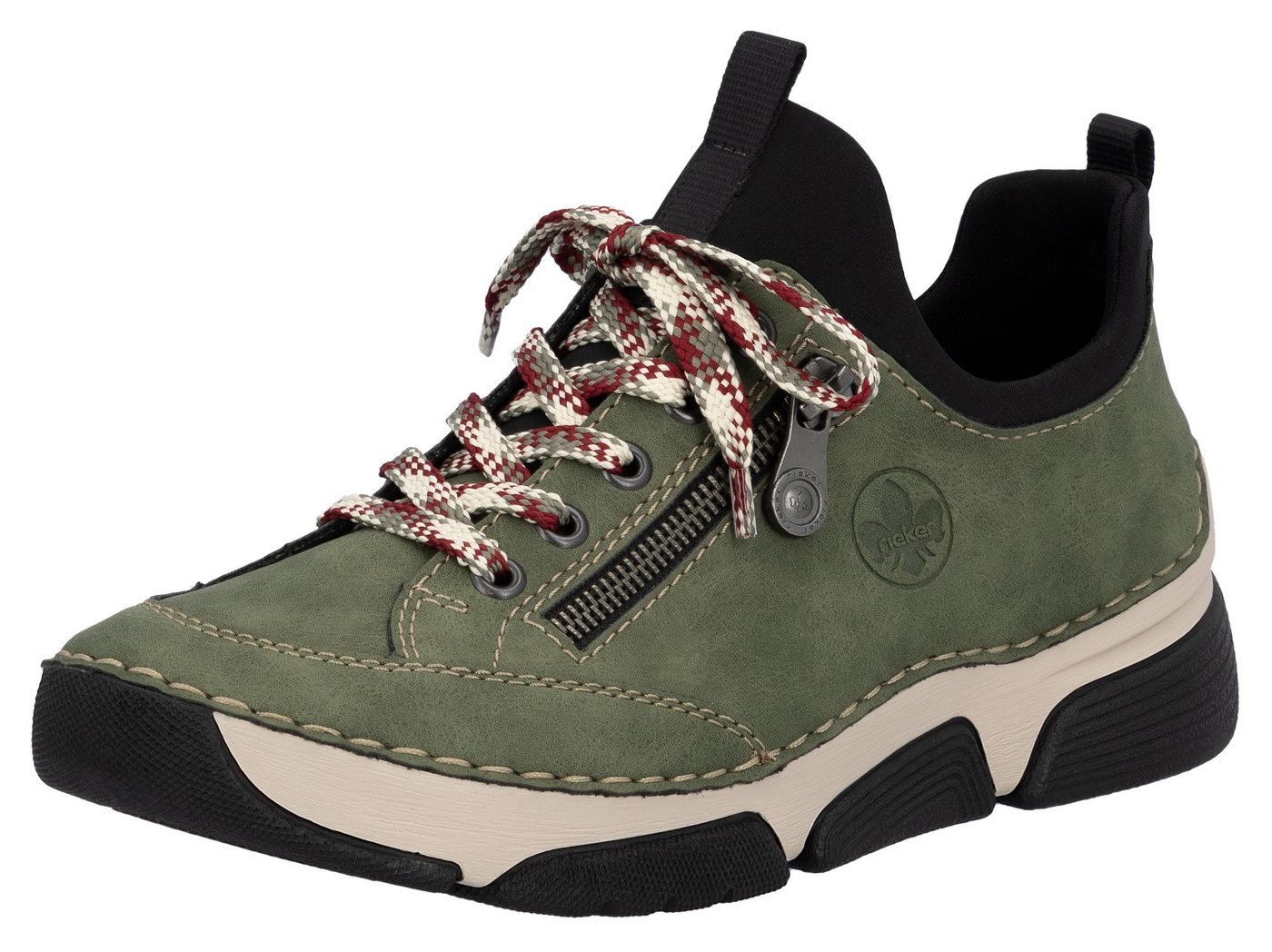 Rieker Slip-On Sneaker Schlupfschuh, Halbschuh, Freizeitschuh mit weicher Innensohle