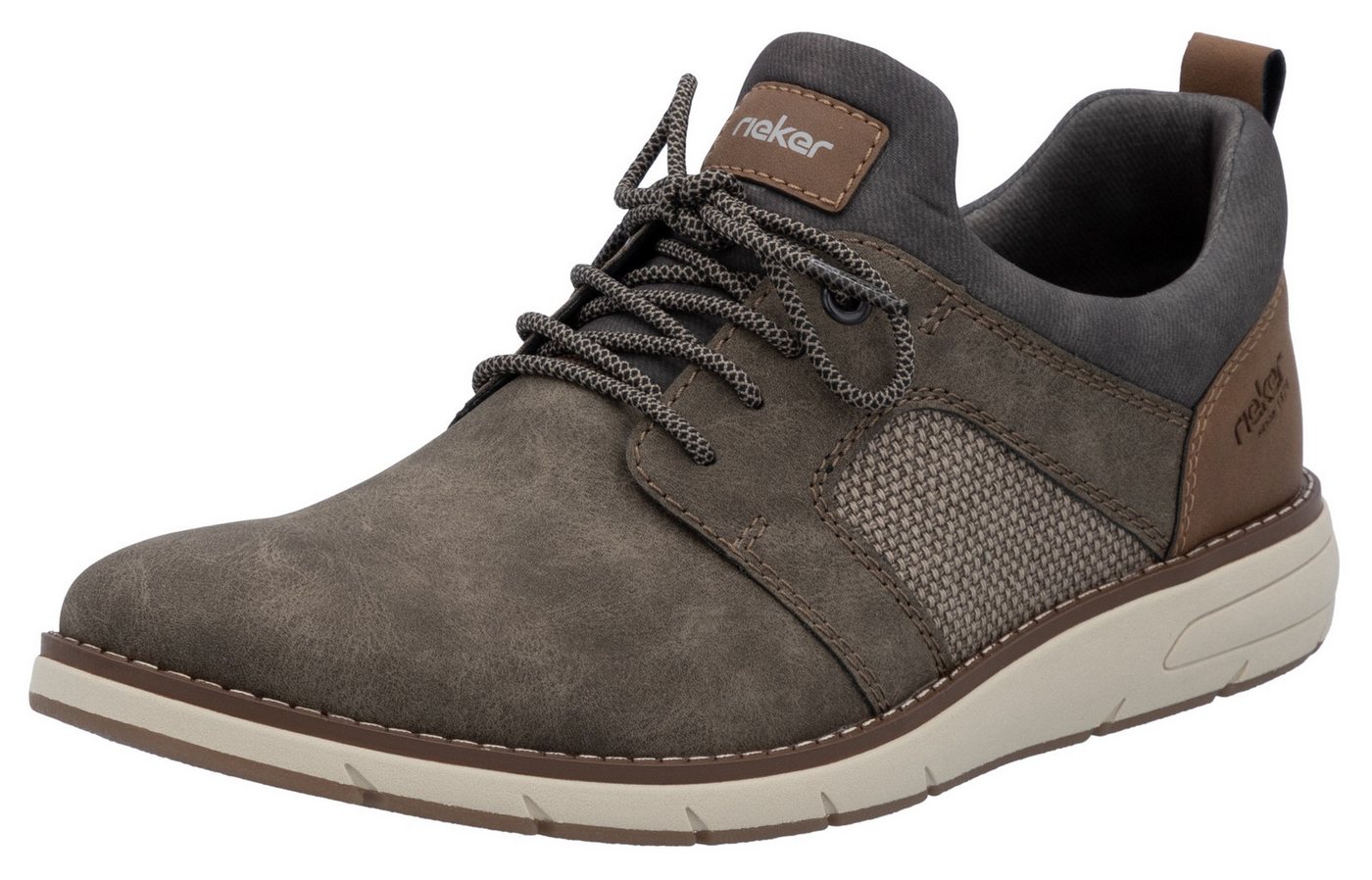 Rieker Slip-On Sneaker Slipper, Freizeitschuh, Halbschuh mit modischer Laufsohle