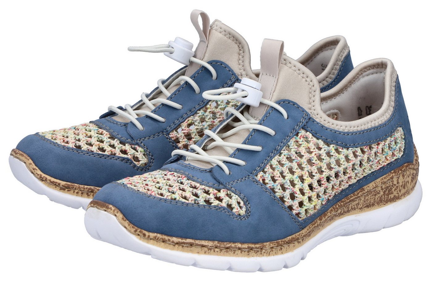 Rieker Slip-On Sneaker Slipper, Freizeitsneaker, Halbschuh mit Schnellverschluss