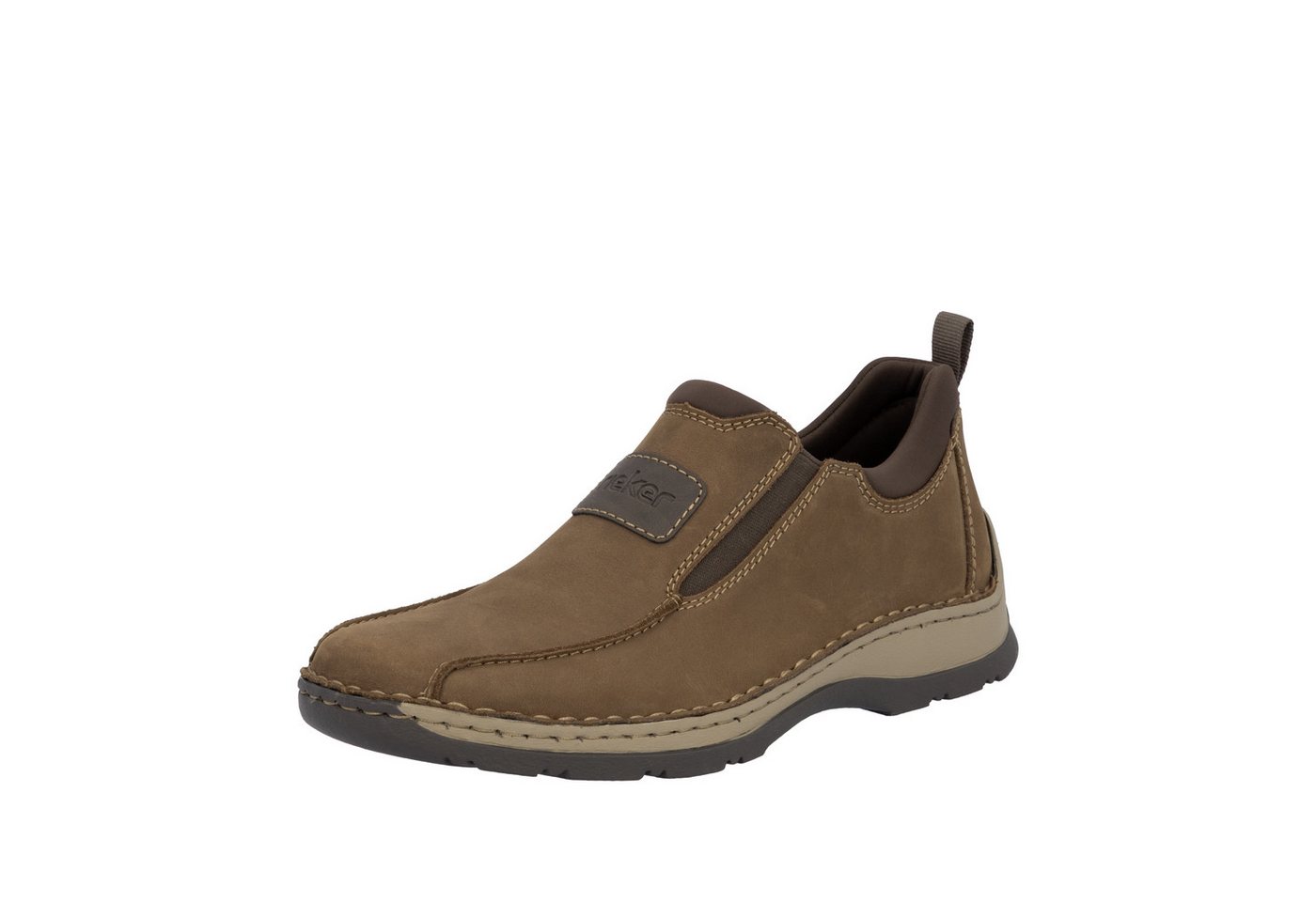 Rieker Slip-On Sneaker Slipper, Schlupfschuh, Halbschuh, Freizeitschuh mit Stretcheinsätze